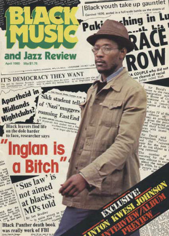 Black Music magazine - Linton Kwesi Johnston