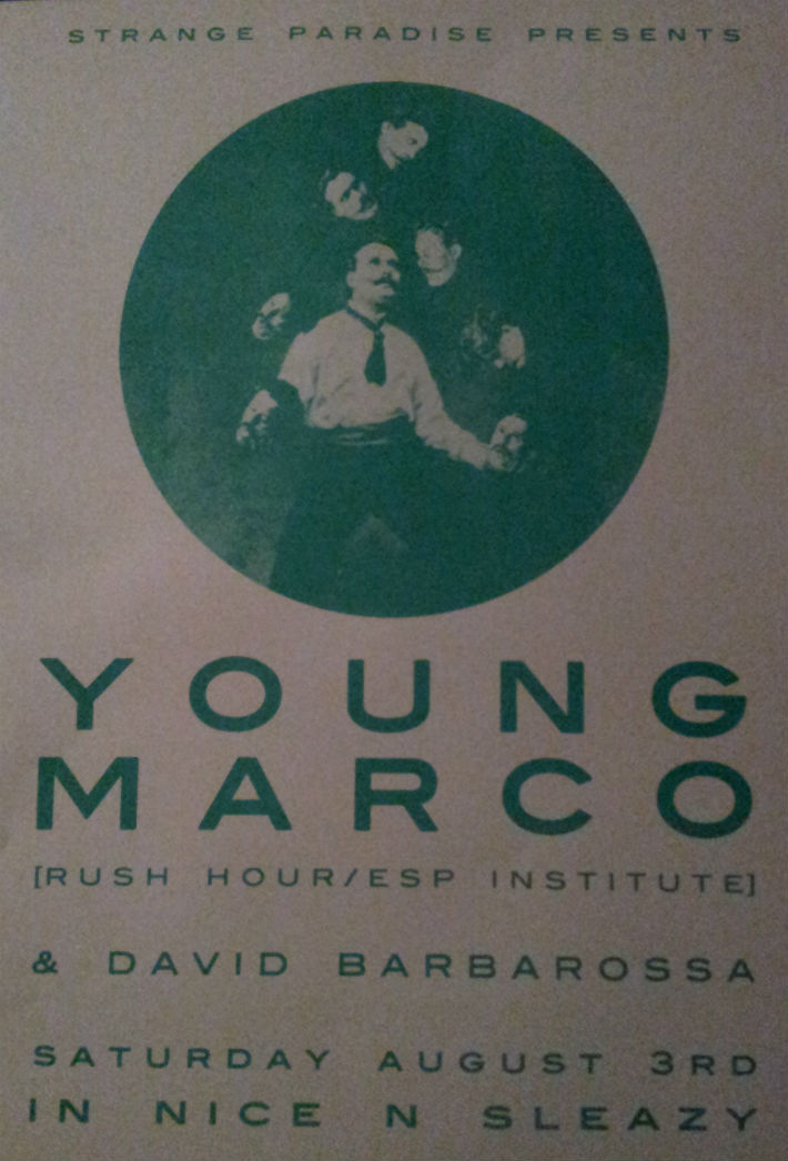 Young Marco in Glasgow at Strange Paradise